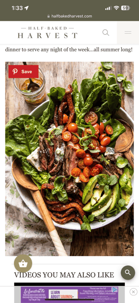 Steak Salad with Blue Cheese 