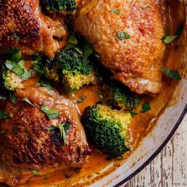 Thai Curry Roasted Chicken Thighs