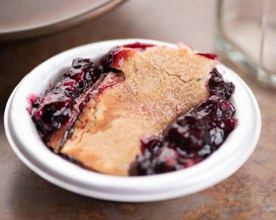Individual Blackberry Cobbler