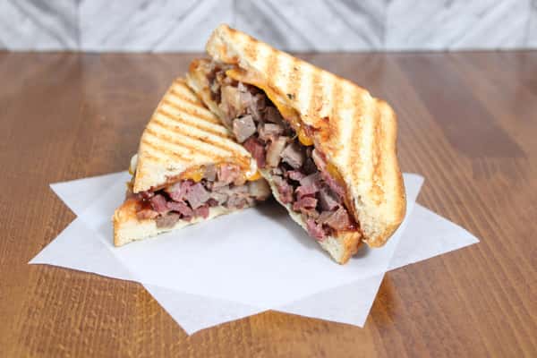 Chopped Brisket Panini