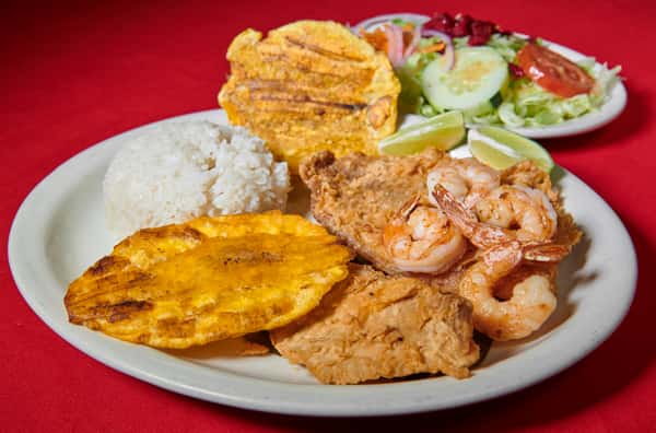 MINI CAMARONES APANADOS / BREADED SHRIMP LUNCH