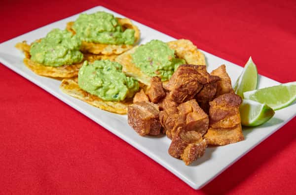 Tostones Chicharron Guacamole