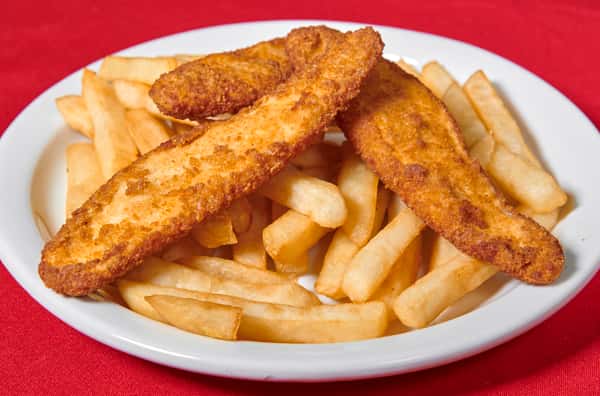 DEDITOS DE POLLO CON PAPAS FRITAS / CHICKEN FINGERS WITH FRIES