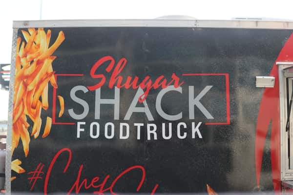 close up of exterior of food truck