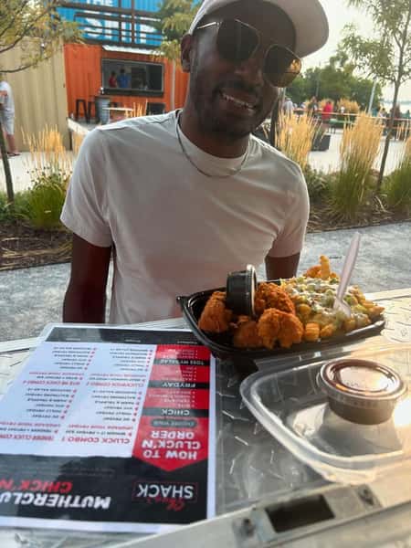 eating food
