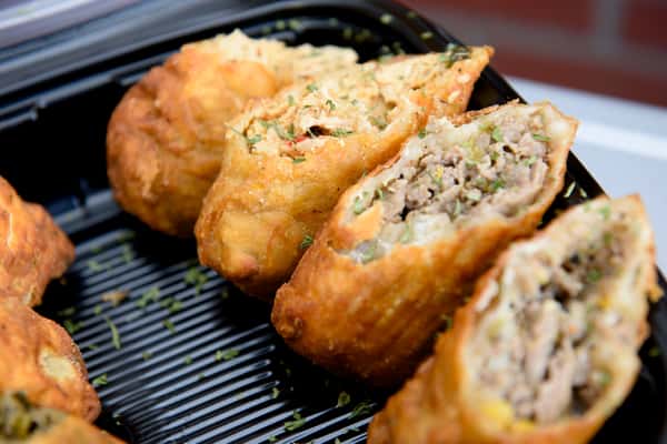 Cheesesteak egg roll w Fries
