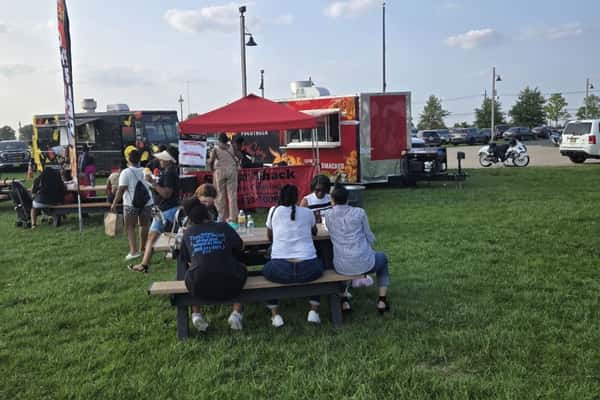 food truck outside at event