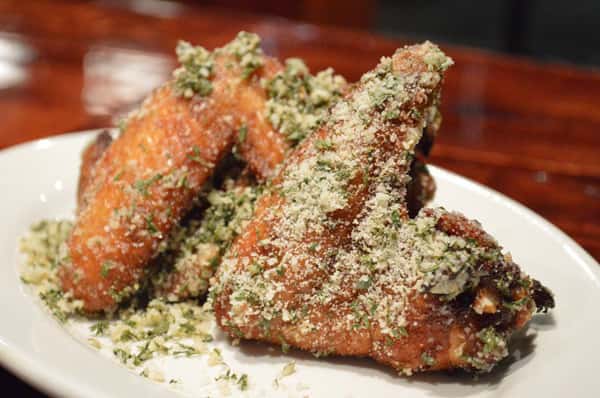 parmesan flavored chicken wings
