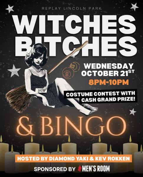 Witches, bitches & bingo š§āāļøāØ
Join us Wednesday, October 21 from 8-10PM for a spooky night of Psycho Bingo hosted by Diamond Yaki & Kev Rokken, with plenty of chaos, prizes, and Halloween energy
Come dressed to impress for the costume contest and compete for the cash grand prize šøš
Grab your crew, wear your best witchy look, and come ready to play
Wednesday, October 21 from 8ā10PM at Replay Lincoln Park, 21+ and no cover
#replaylincolnpark #halloween #bingo #popup #chicago