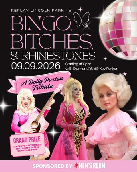 Big hair. Big prizes. Big Dolly energy. šāØ
Bingo, Bitches & Rhinestones takes over Replay this Wednesday with a full Dolly Parton tribute night hosted by Diamond Yaki & Kev Rokken. Expect bingo, prizes, plenty of rhinestones, and a grand prize of tickets to Matt Rogers: This Time Itās Really Christmas Tour. šļøš
Throw on something pink, sparkly, or fabulously over-the-top and come play.
Join us Wednesday, September 9th starting at 8PM at Replay Lincoln Park. 21+, no cover, see you there!
#replaylincolnpark #psychobingo #dollyparton #trivia #chicago