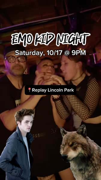 Weāre back for our monthly Emo Kid Night THIS SATURDAY October 17th starting at 9PM with DJs Dave Alvarez & Eddie Rampage! š„š©ø Whether youāre Team Edward, Team Jacob, or just here to cry to your favorite emo anthems, Forks is calling your name. š²š
Come experience our Twilight pop-up, grab a themed cocktail, PLUS join us for a costume contest hosted by Dave Alvarez at 12:30AM! Most emo fit takes the win. š $100 cash prize for best costume and a $50 gift certificate for 2nd! š§š»āāļøšø
21+, NO COVER, see you there! š¤
#replaylincolnpark #emokid #chicago #chicagoweekend #twilight