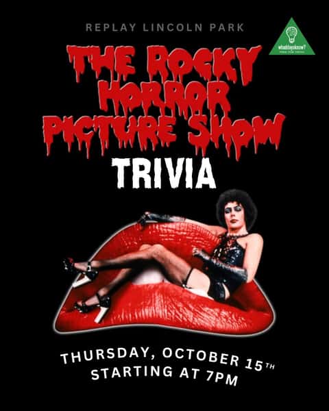 Rocky Horror is taking over Replay this week šš¤
Start with Rocky Horror Picture Show Trivia this Thursday at 7PM and put your knowledge of the characters, songs, scenes, and iconic moments to the test
Then come back Sunday, October 18 at 8PM for the full experience with a Rocky Horror Picture Show screening + live show by @big_mama_says š¬āØ
Thursday is free to play, 21+ and no cover, and Sundayās $30 ticket includes the movie, live show, popcorn, and a drink
Come for trivia, stay for the Time Warp š
#replaylincolnpark #rockyhorrorpictureshow #trivia #chicago