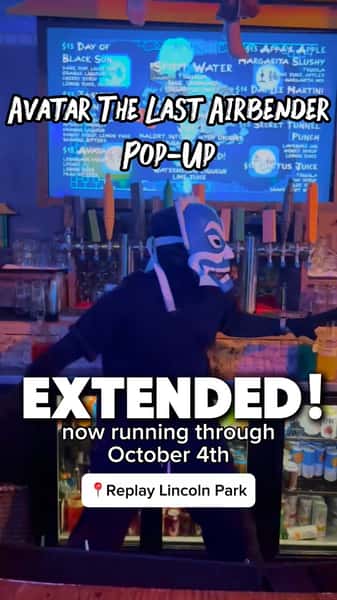ā¼ļøEXTENDEDā¼ļøOur Avatar: The Last Airbender pop-up is now running through October 4th at Replay Lincoln Park! ššŖØš„šØ
That means more bending, more specialty cocktails, more FREE arcade games, and more chances to gather your Team Avatar and step into the world of the Four Nations. āØ
If you havenāt made it yet, this is your sign. If you have⦠weāll see you again soon. š
#replaylincolnpark #avatarthelastairbender #atla #chicago #chicagoevents