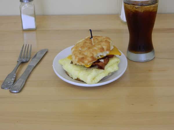 Steak & & Egg Biscuit