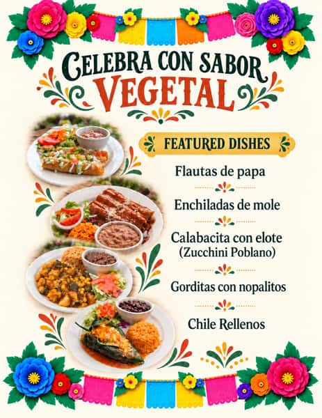 ¡Feliz Día de la Independencia de México! 🇲🇽🎉
Celebramos todo septiembre con deliciosos especiales: Calabacín Poblano, Enchiladas de Mole, Chiles en Nogada y Flautas. 🌮 ¡Ven y pruébalos todos este mes! 🍽️✨
•••
Happy Mexican Independence Day! 🇲🇽🎉
We’re celebrating all September with delicious specials: Zucchini Poblano, Enchiladas de Mole, Chiles en Nogada, and Flautas! 🌮
Come by and try them all this month! 🍽️✨
#MexicanIndependenceDay #veganos #SeptemberSpecials #veganaustin #atx