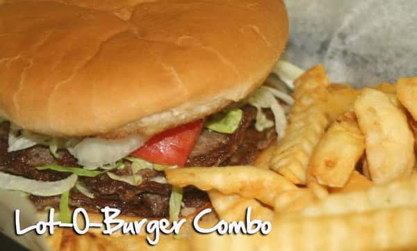 Burger with fries
