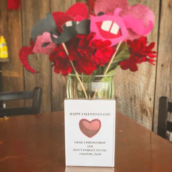 Valentines day decorations.