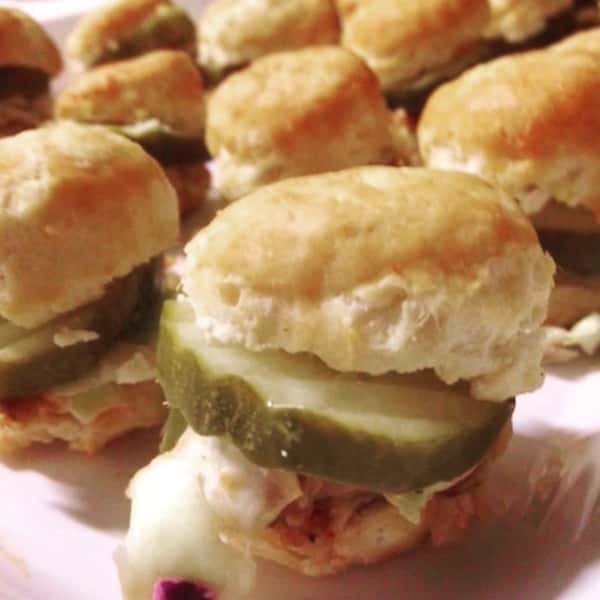 Amazing and delicious mini biscuit sliders.