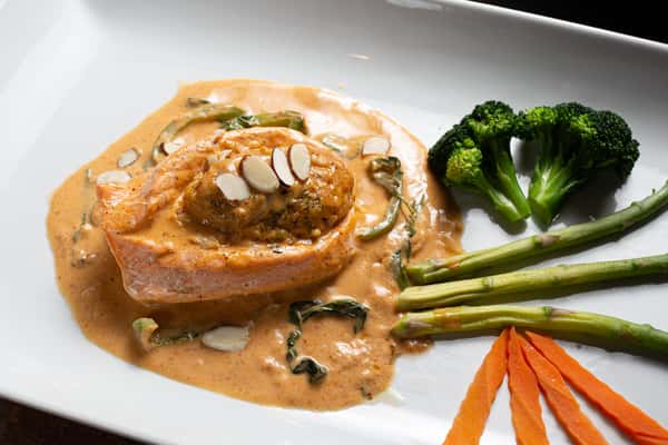 Seafood Stuffed Salmon