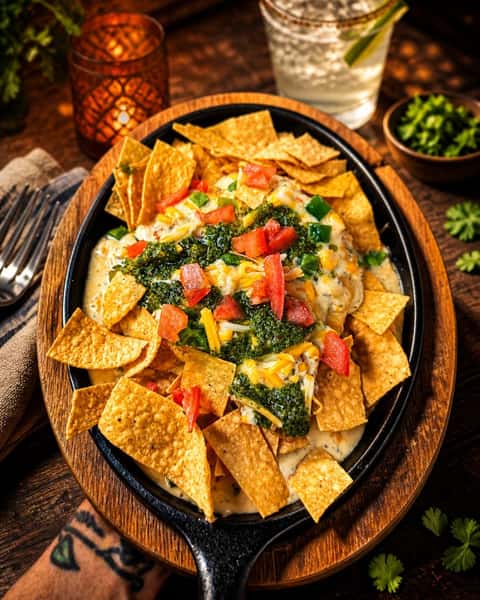 Santa Fe Chicken is what happens when crispy chicken decides to show off—parked over cheddar stuffed mashed potatos, then piled high with street corn sauce, tomatoes, jalapenos, tortilla strips, and chimichurry. Bold, messy in the best way, and absolutely worth the extra napkins 😎🔥 #ColoradoGrille #SantaFeChicken #BarAndGrill