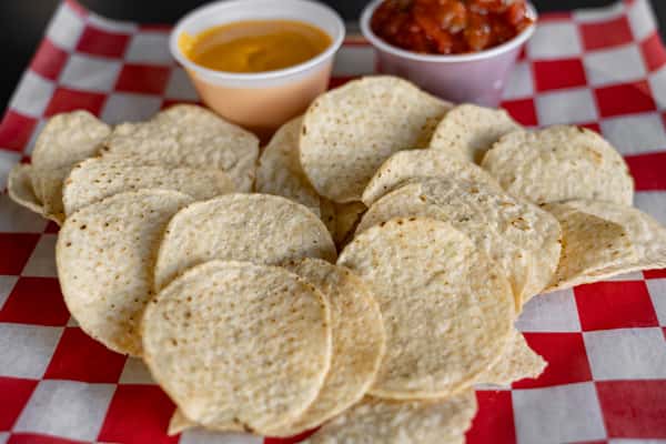 Chips Cheese and Salsa