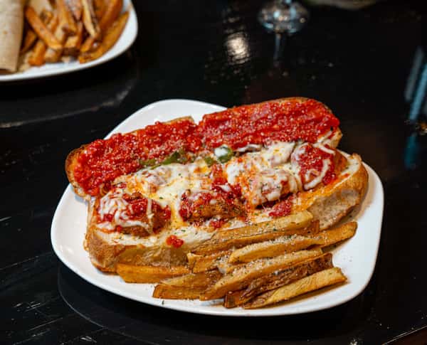 meatball pepper and onion hero