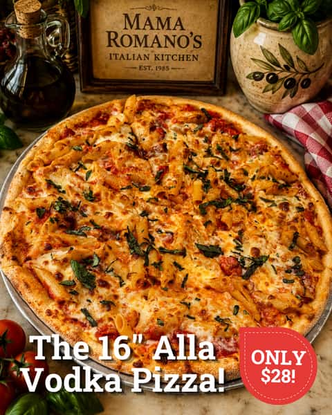 Seasonal Pizza - Pizza Alla Vodka