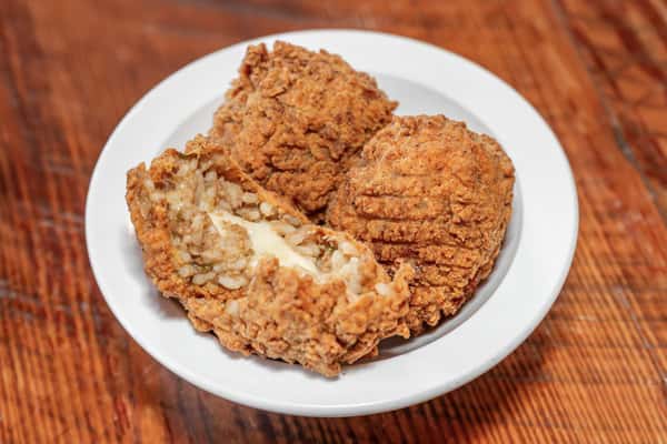Pepper Jack Stuffed Boudin Ball