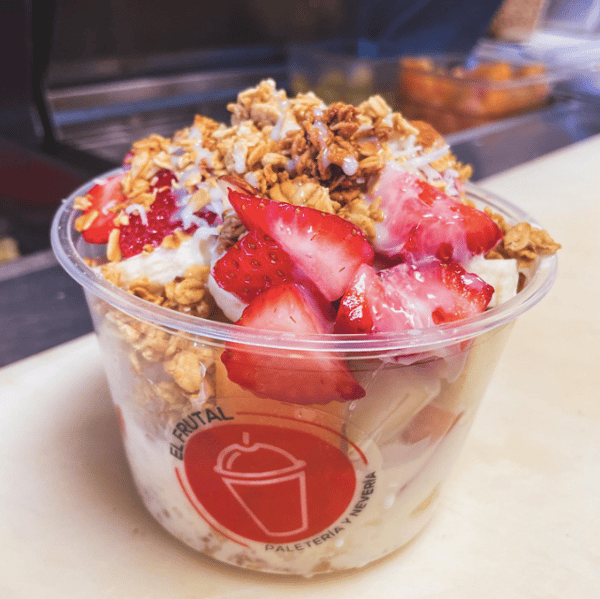fruit and oat cup