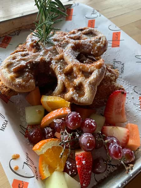 Praline Chicken and Waffle