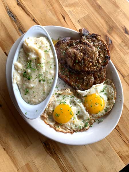 Pork Chop and Eggs