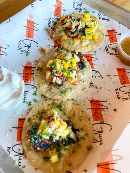 Caribbean Jerk'd Shrimp Taco Trio
