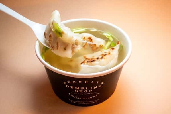 *Pork & Kimchi Potstickers in Soup*