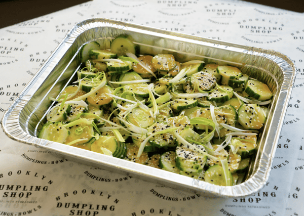 Cold Cucumber Salad Trays