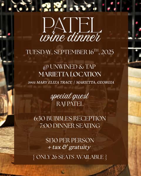 Patel Wine Dinner Experience