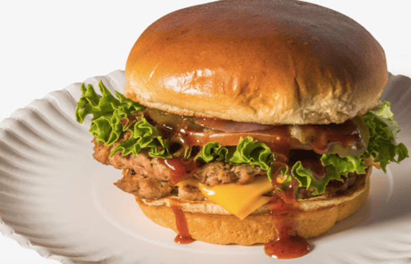 BBQ Bacon Pork Cheeseburger