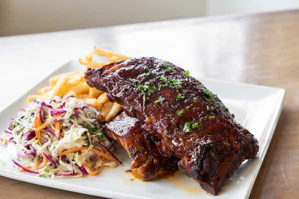 Thur | Bbq Ribs With Coleslaw & French Fries