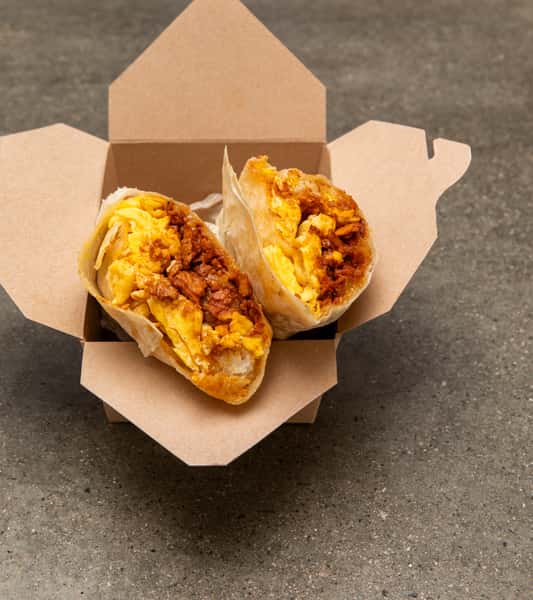 Chorizo, Egg, Cheese & Tots Burrito