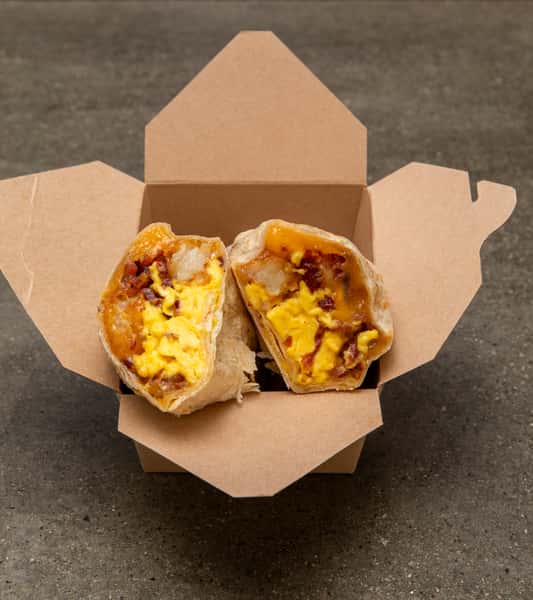 Bacon, Egg, Cheese & Tots Burrito