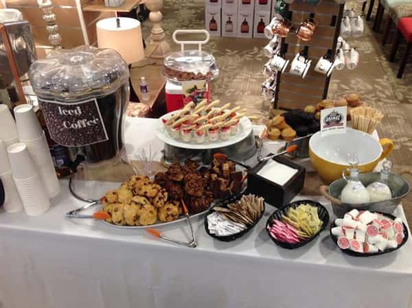 buffet table