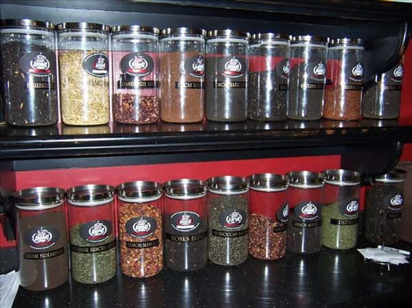 various jars of coffee
