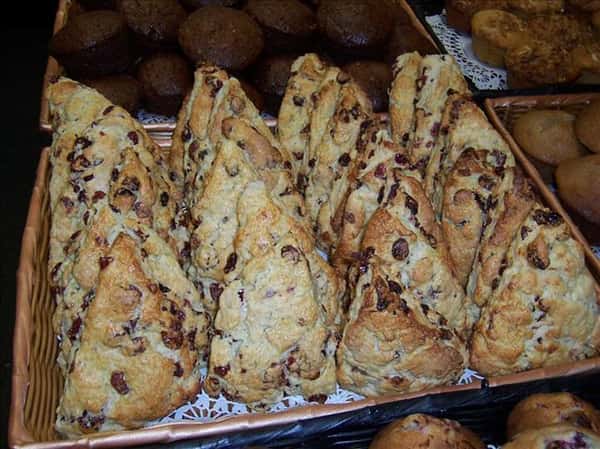 a tray of scones