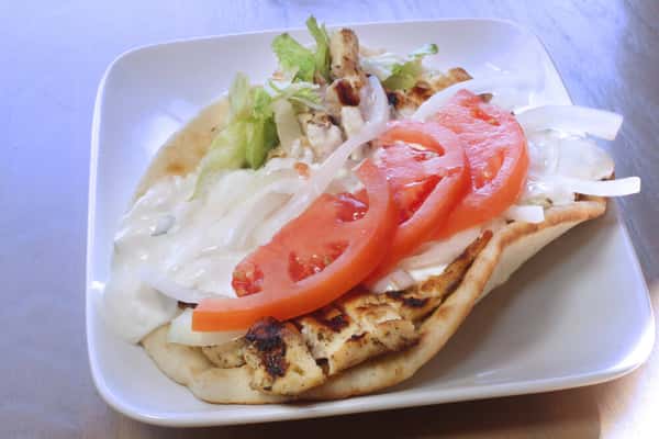 Chicken on Pita