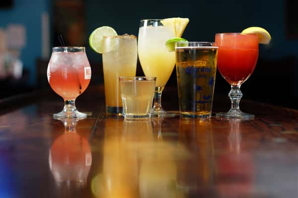 collection of drinks
