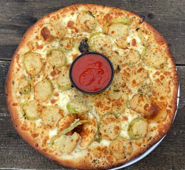 Stuffed Hot Pepper & Sausage White Pizza