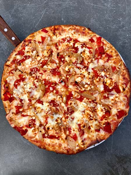 Goat Cheese & Roasted Red Pepper Pizza