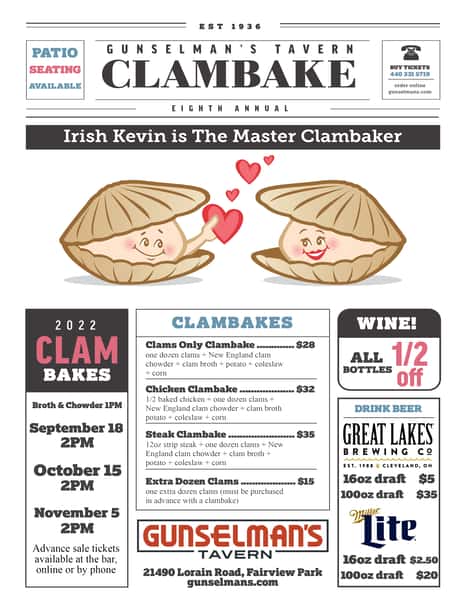 Clambake only