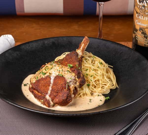 Blackened Stuffed Pork chop