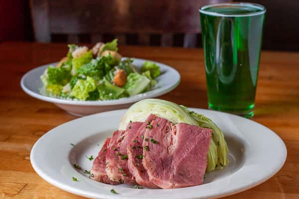 Corned Beef & Cabbage, Green Beer