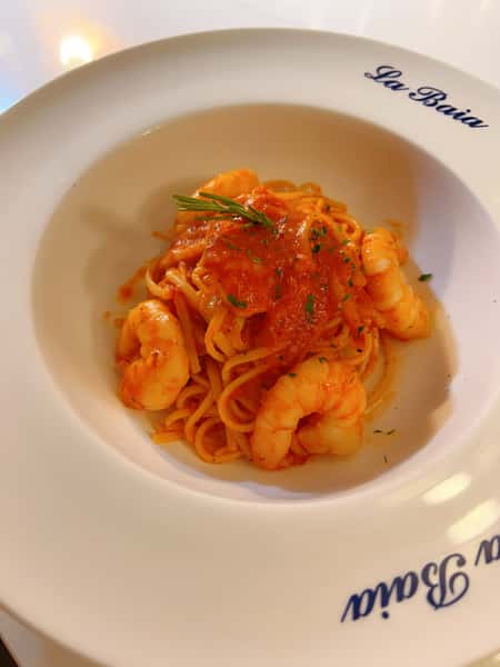 spicy seafood linguine